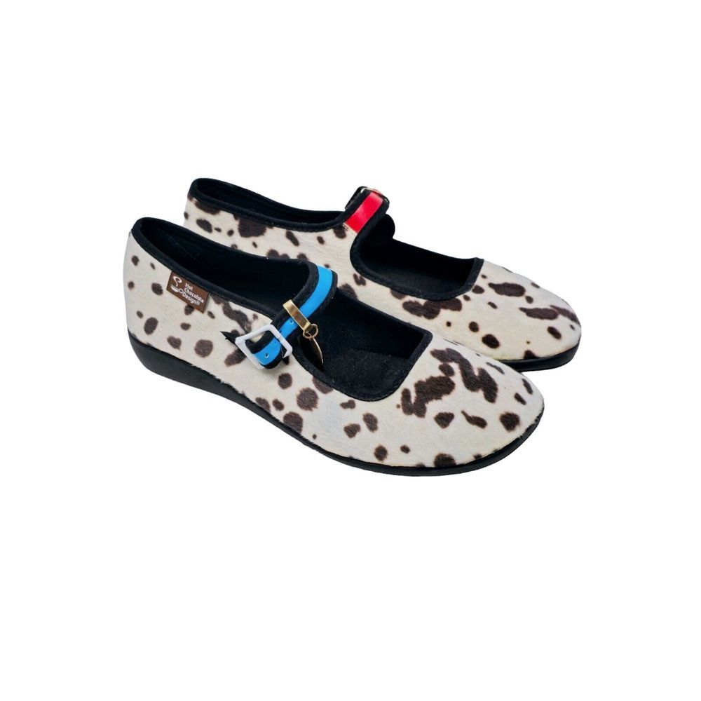 Chocolaticas Hot‎ Chocolate Design Dalmatians Women Mary Jane Flat Shoes Size 37